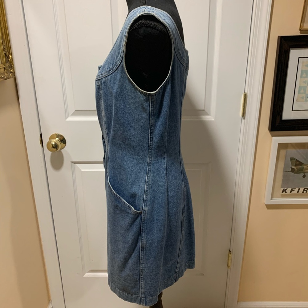 DKNY 100% cotton denim dress size 8 - Picture 10 of 14